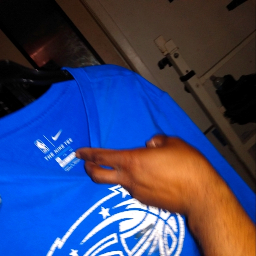 Blue Orlando Magic Nike dri fit Long sleeve t shirt 2XL New With Tags - Picture 5 of 6